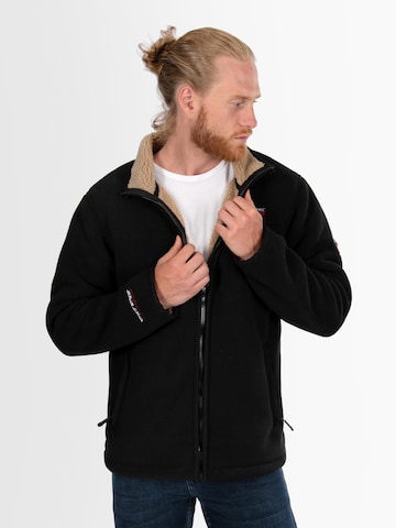 Arctic Seven Funktionsfleecejacke 'Zeroo' in Schwarz