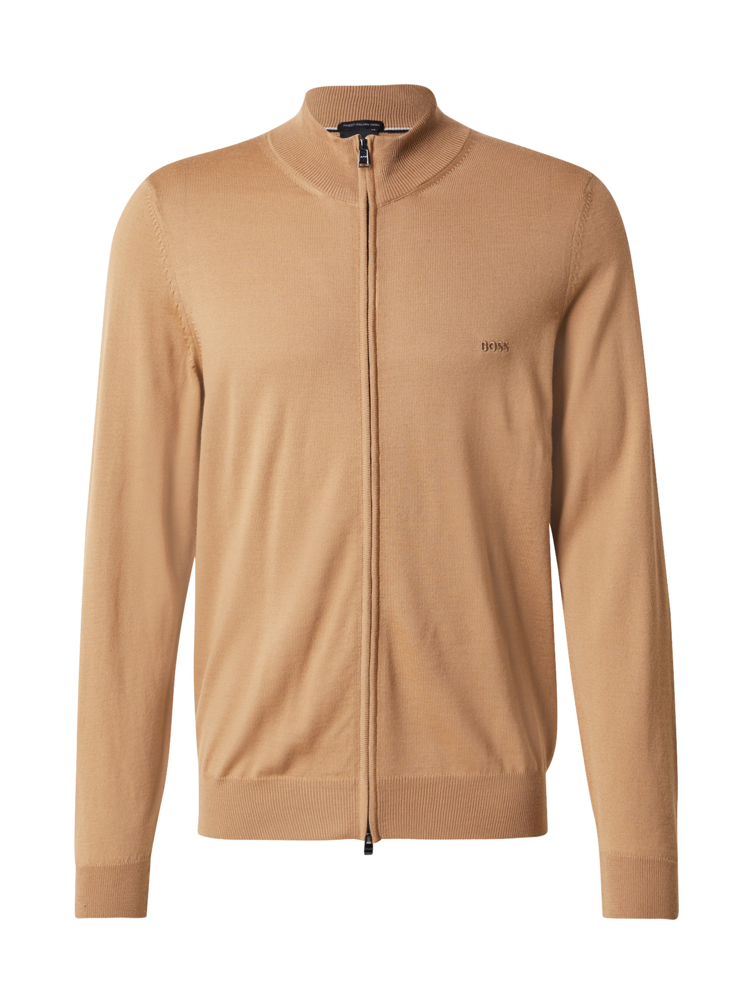 BOSS Strickjacke 'Balonso' in Beige: Vorderseite