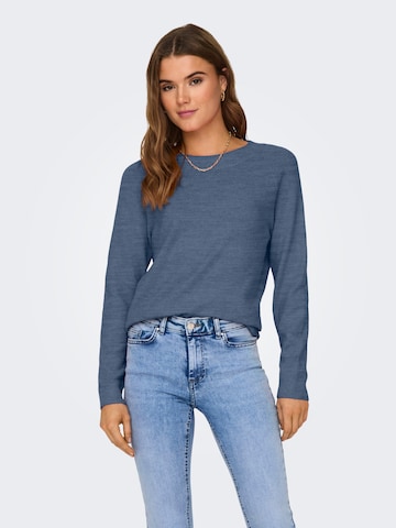 Pull-over 'ONLRICA LIFE' ONLY en bleu : devant