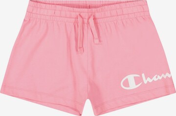 Champion Authentic Athletic Apparel Pants in Pink: front