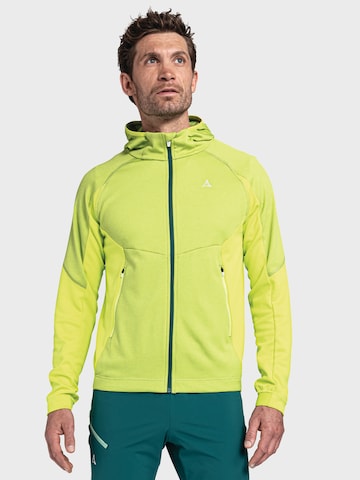 Veste en polaire fonctionnelle Schöffel en vert : devant