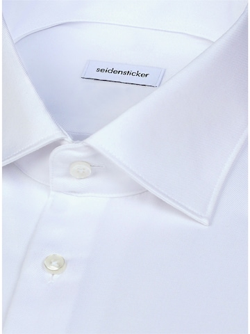 SEIDENSTICKER Slim fit Zakelijk overhemd in Wit