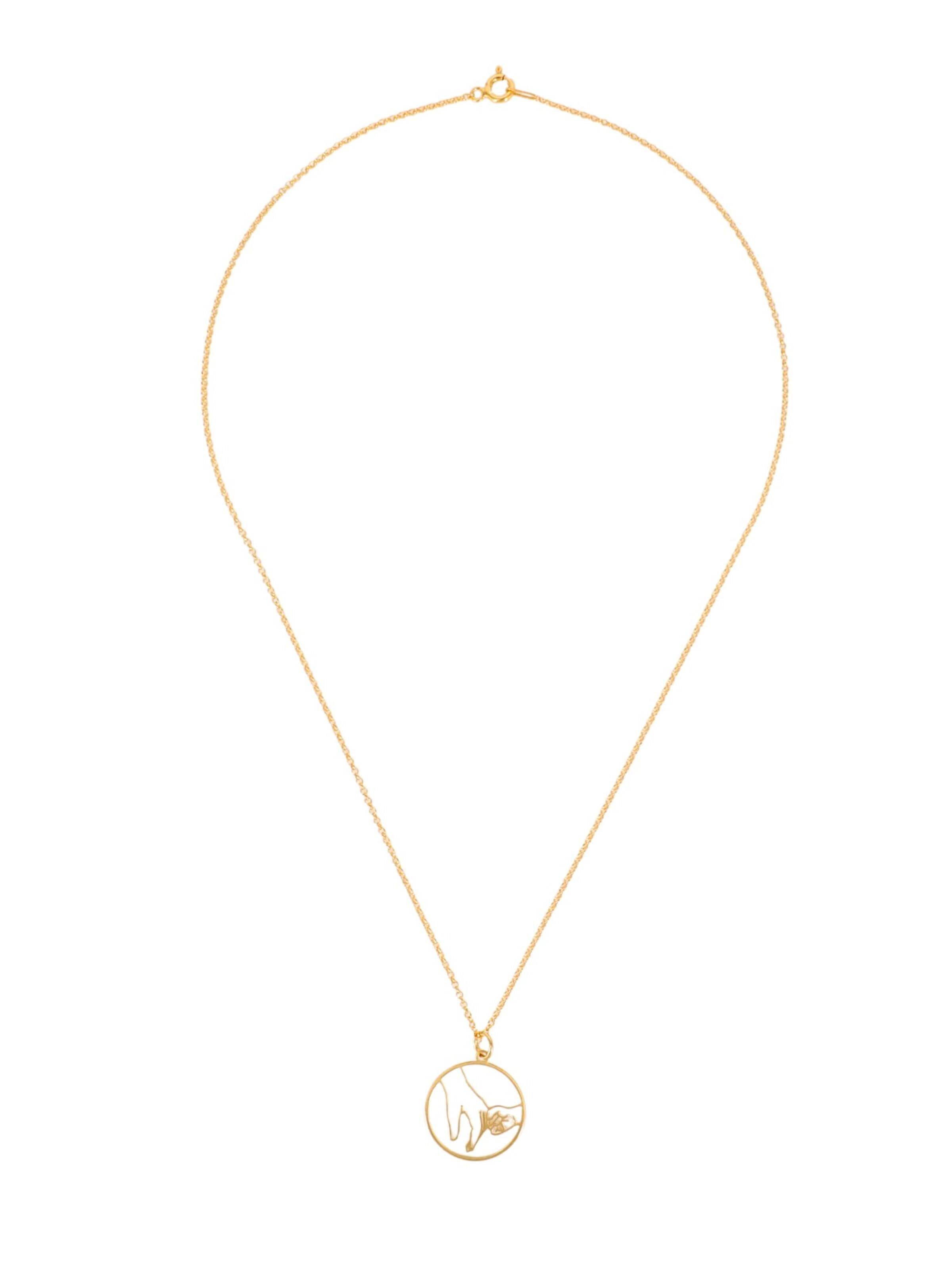 Fräulein Wunder Řetízek 'Little Love' – zlatá: přední strana