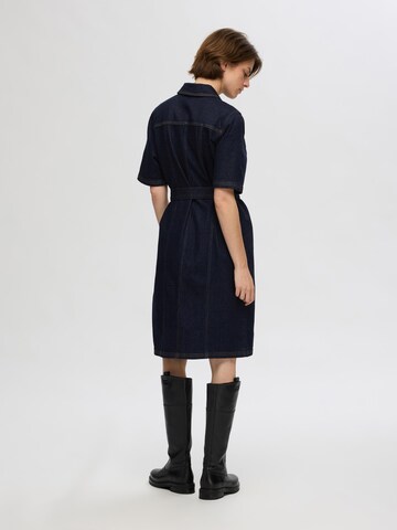 SELECTED FEMME Shirt dress in Blue