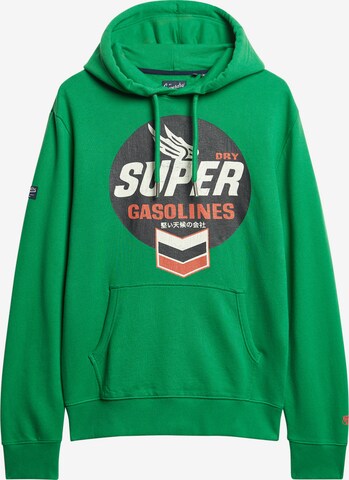 Sweat-shirt Superdry en vert : devant