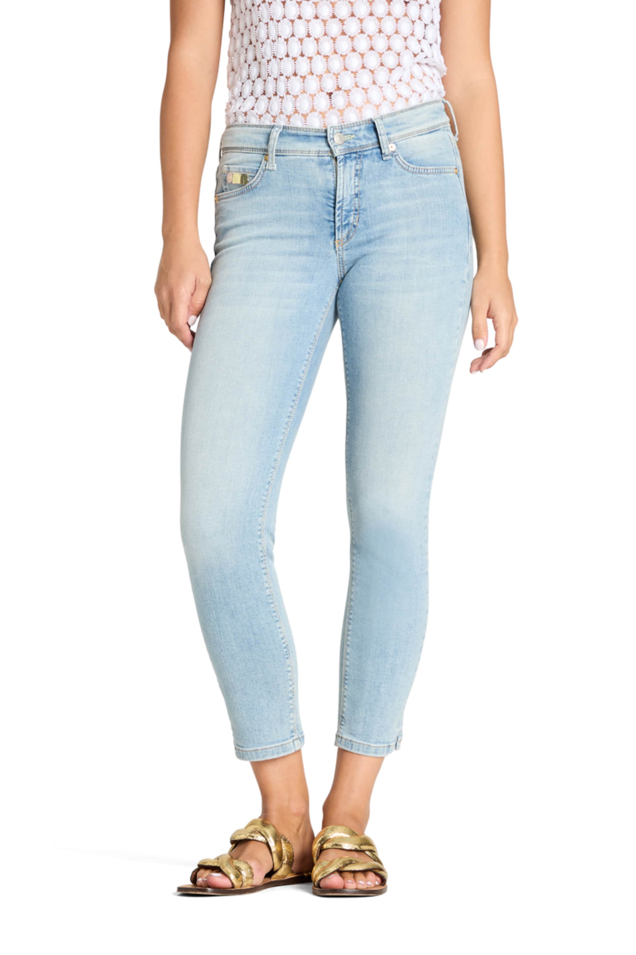 Cambio Slim fit Jeans 'Piper' in Blue: front