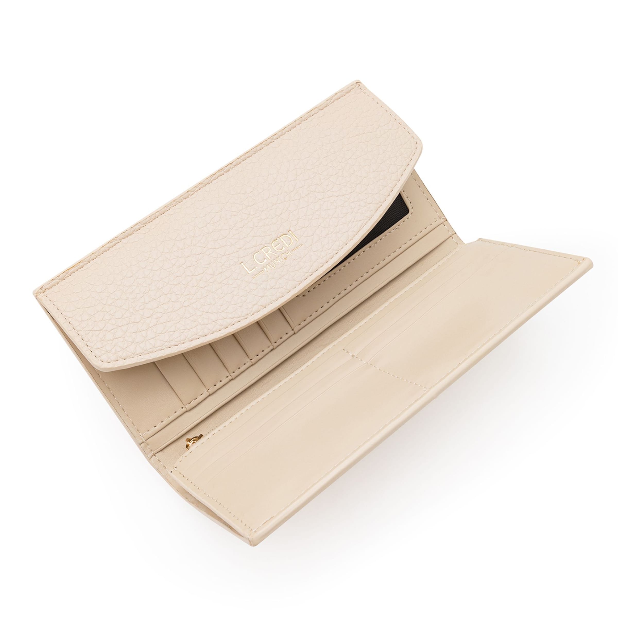 Porte-monnaies 'Ondria' L.CREDI en beige