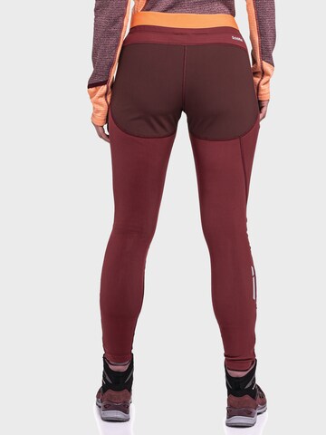 Schöffel Skinny Outdoor trousers 'Tristkopf' in Red