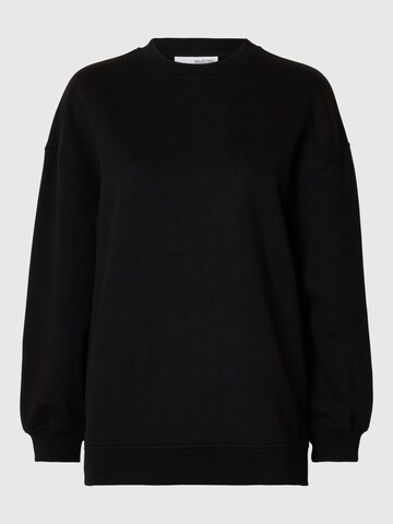 SELECTED Sweatshirt in Zwart: voorkant