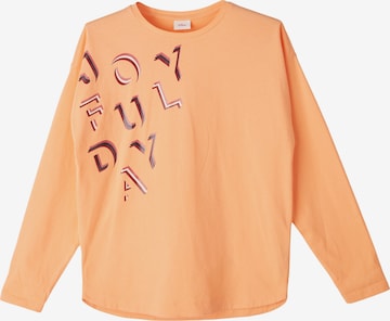 T-Shirt s.Oliver en orange : devant