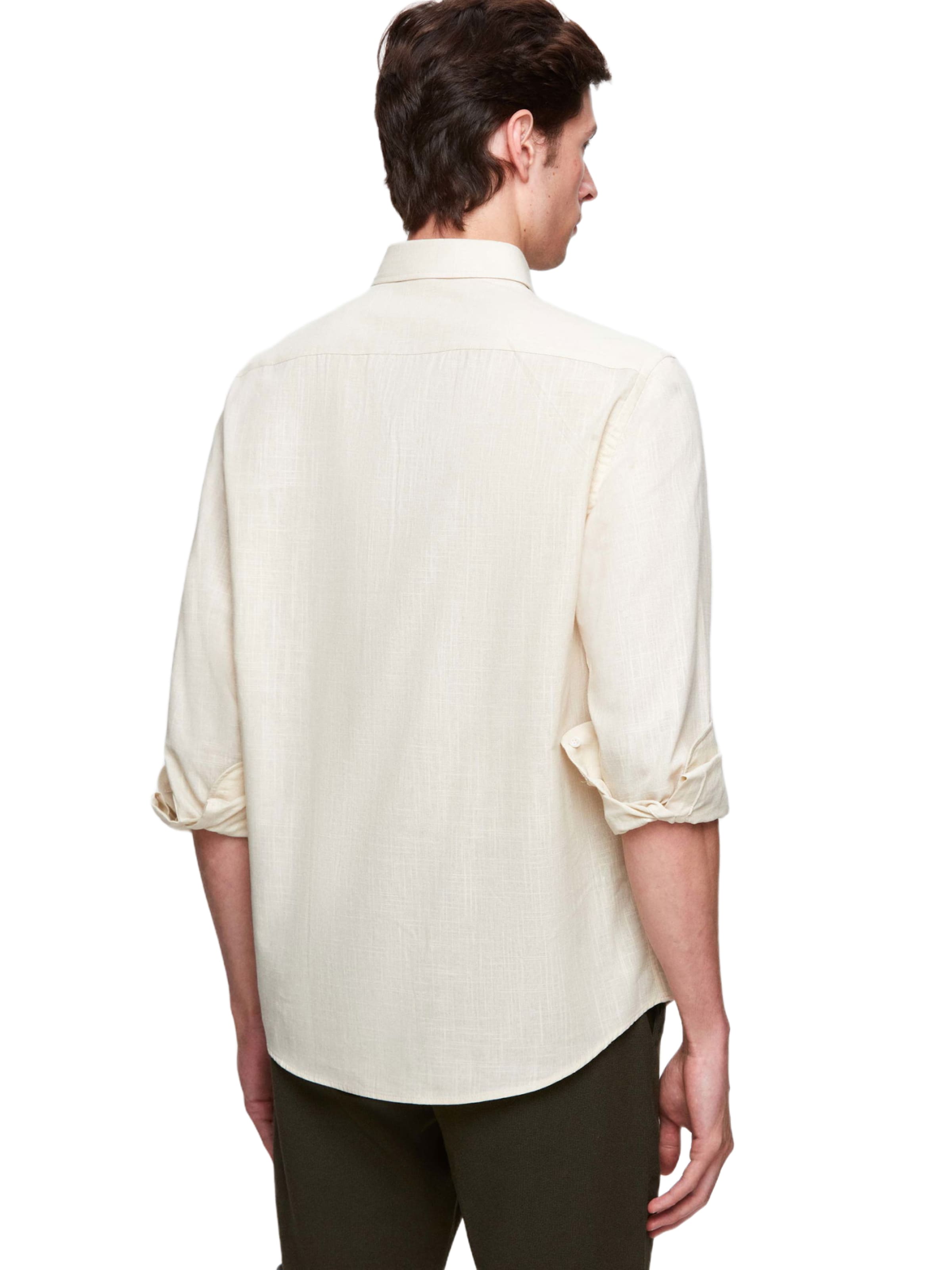 D’S Damat Regular fit Button Up Shirt in Beige