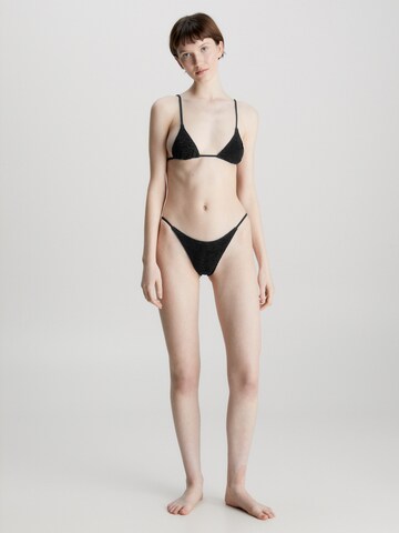 Calvin Klein Swimwear Triangle Bikini Top in Black