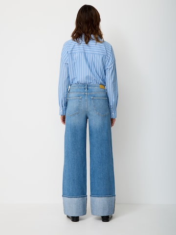 PADDOCKS Wide Leg Jeans 'Marlene' in Blau