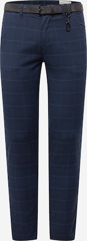 TOM TAILOR DENIM Chino Pants in Blue: front