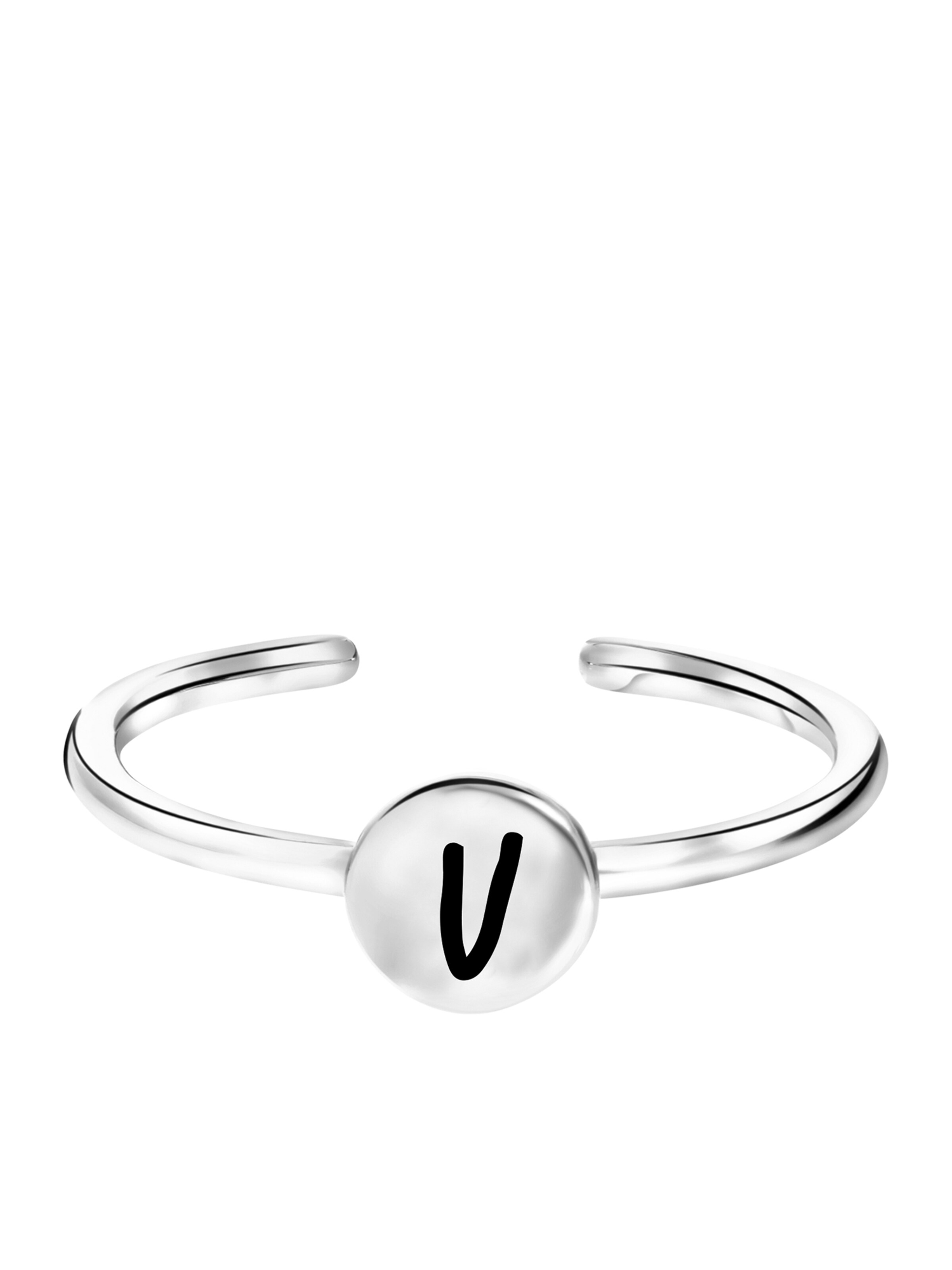 Lucardi Ring in Silver: front