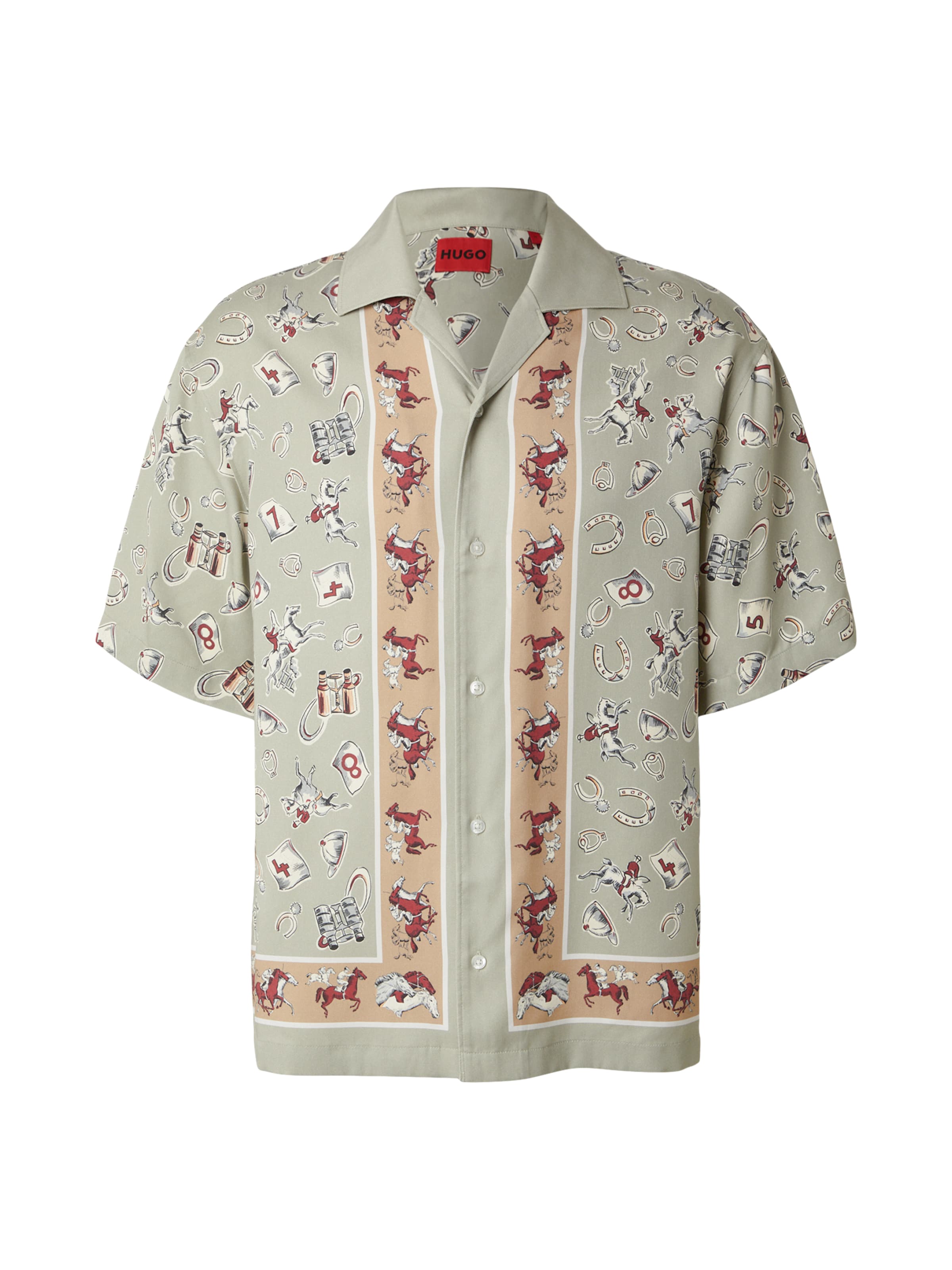 HUGO Comfort fit Srajca 'Espino' | zelena barva: sprednja stran