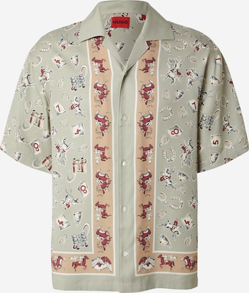 HUGOComfort Fit Košulja 'Espino' - zelena boja: prednji dio