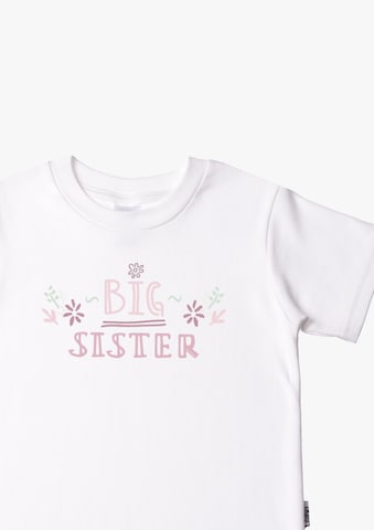 LILIPUT T-Shirt mit coolem 'BIG SISTER'-Print in Weiß