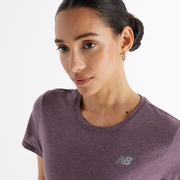 new balance Performance shirt 'Essentials Heathertech' in Brown
