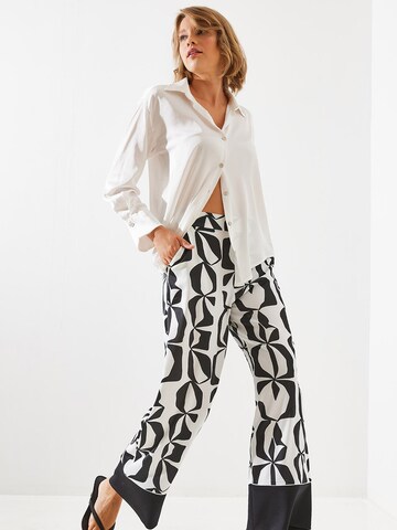 Bianco Lucci Wide Leg Bukser i sort