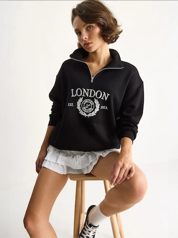 Sweat-shirt Bianco Lucci en noir