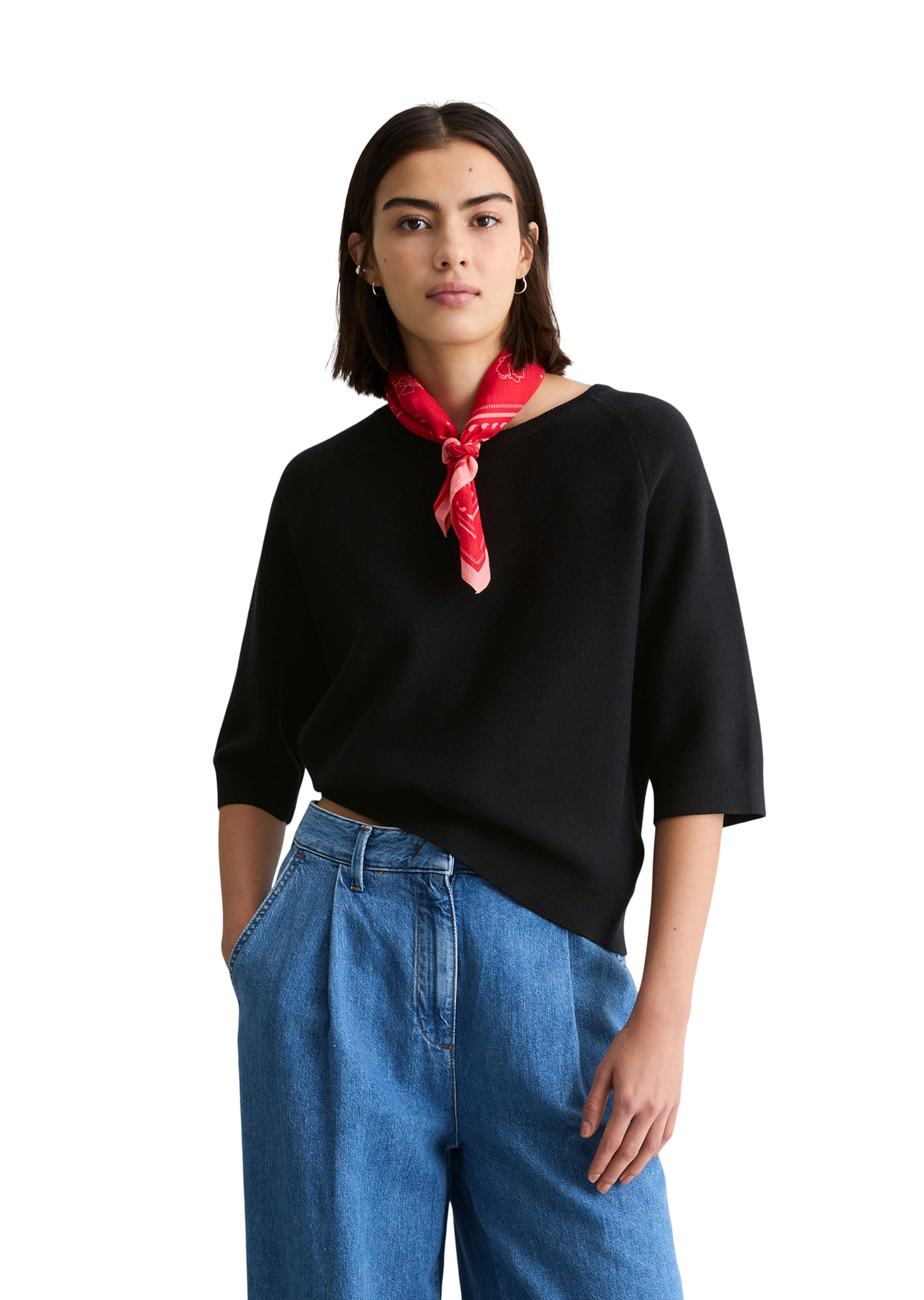 Marc O'Polo DENIM Sweater in Black: front