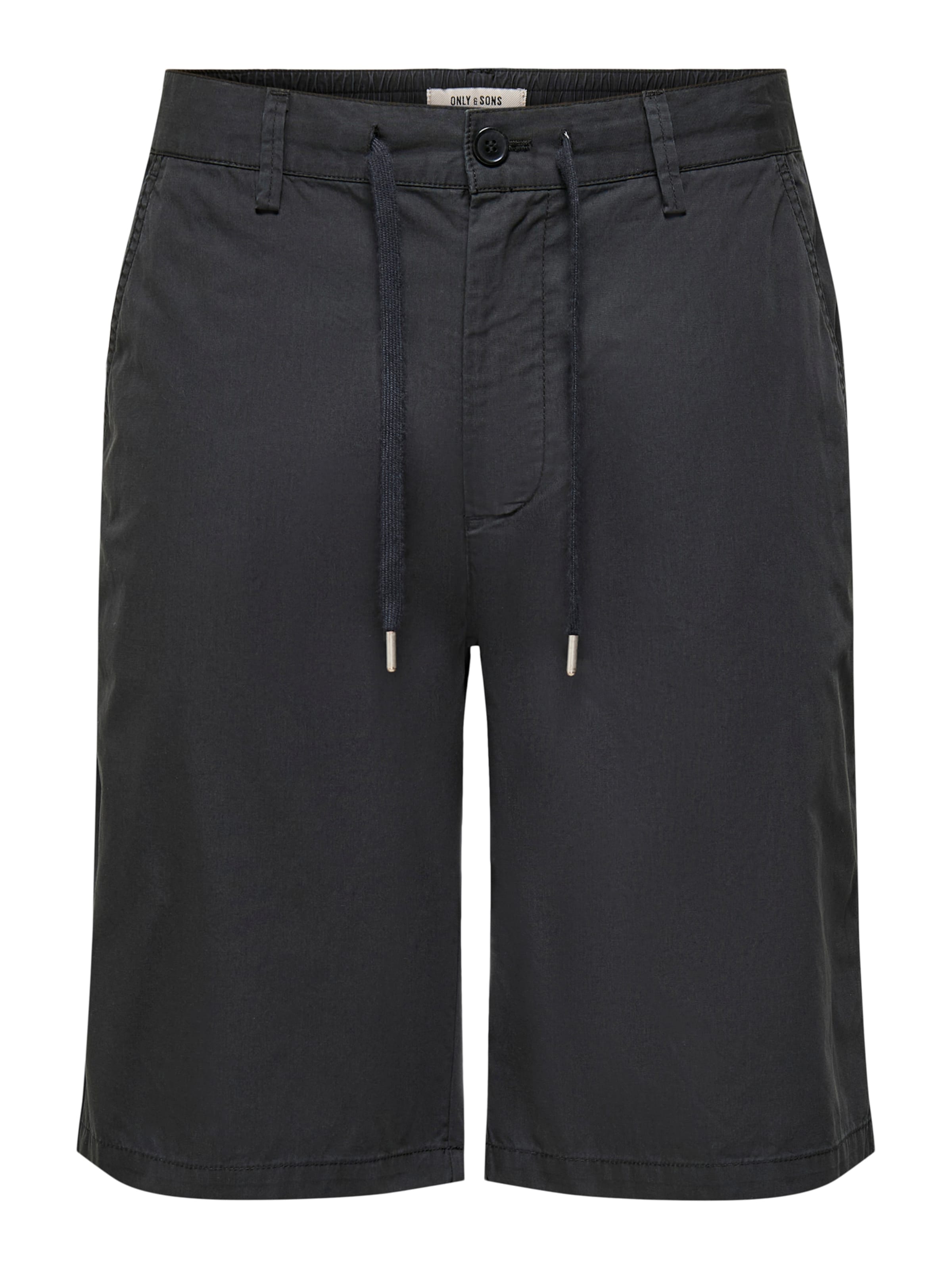 Only & Sons Regular Chino trousers 'ONSLOC' in Black: front