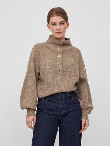 VILA Sweter 'Leah' w kolorze beżowy: przód