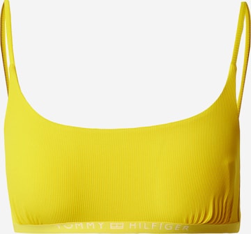 Tommy Hilfiger Underwear - Bustier Top de bikini en amarillo: frente