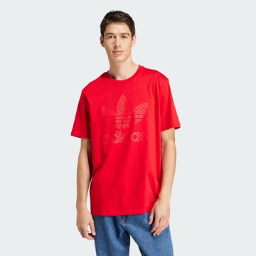 T-Shirt ADIDAS ORIGINALS en rouge : devant