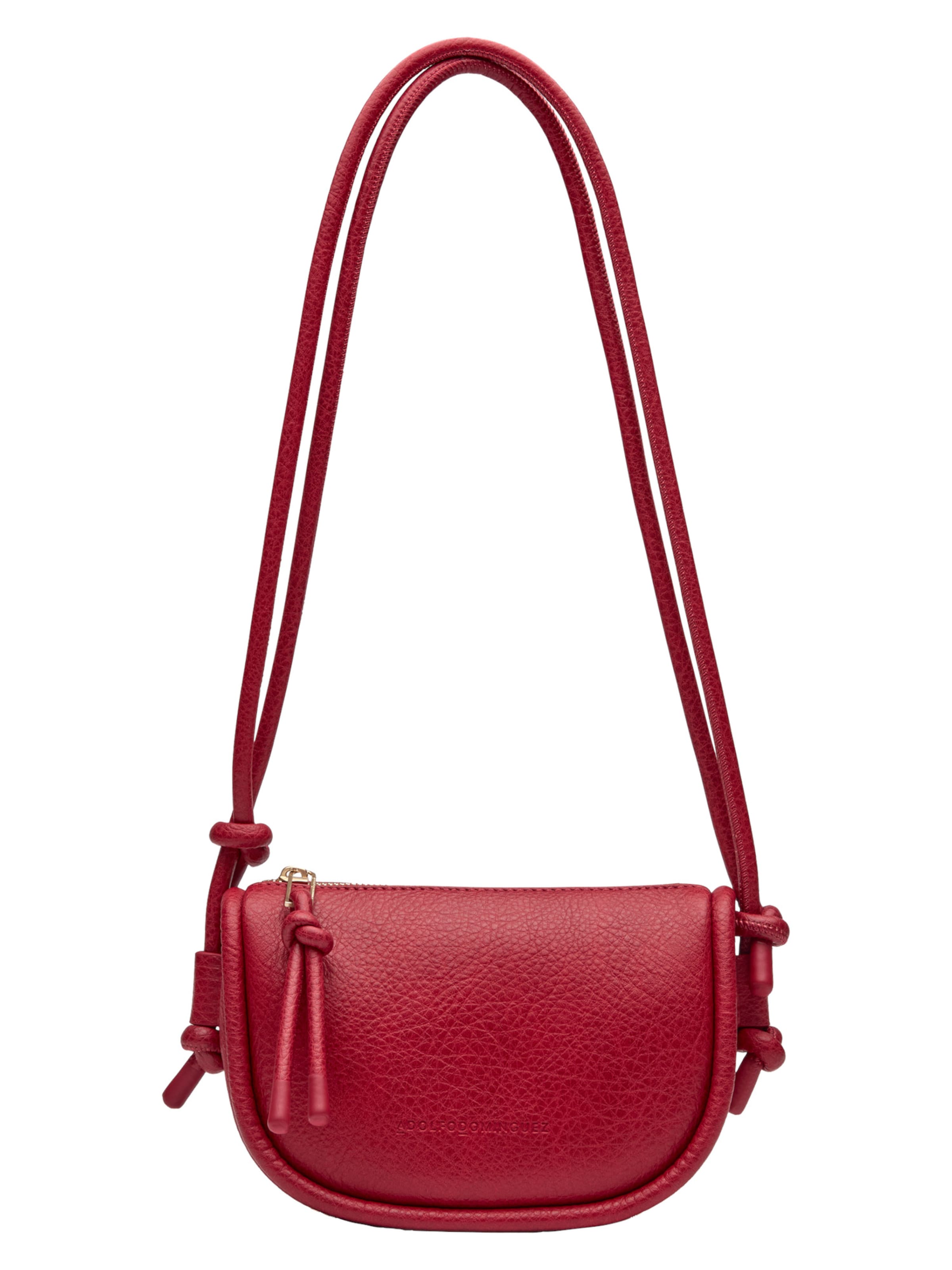 Adolfo Dominguez Axelremsväska 'Luna' i röd: framsida
