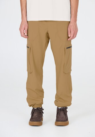 SOS Tapered Sportbroek 'Salonga' in Bruin: voorkant