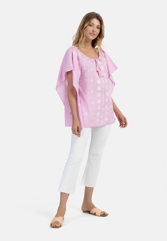 usha FESTIVAL Poncho in Pink