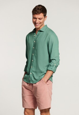 Shiwi Regular fit Button Up Shirt 'Lucas' in Green