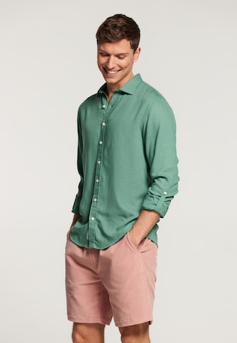 Shiwi Regular fit Overhemd 'Lucas' in Groen