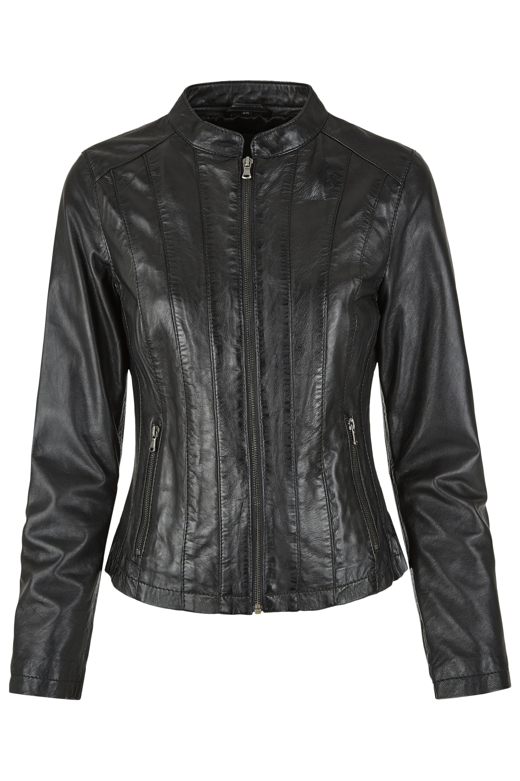 7ELEVEN Tussenjas 'SELatina' in Zwart: voorkant