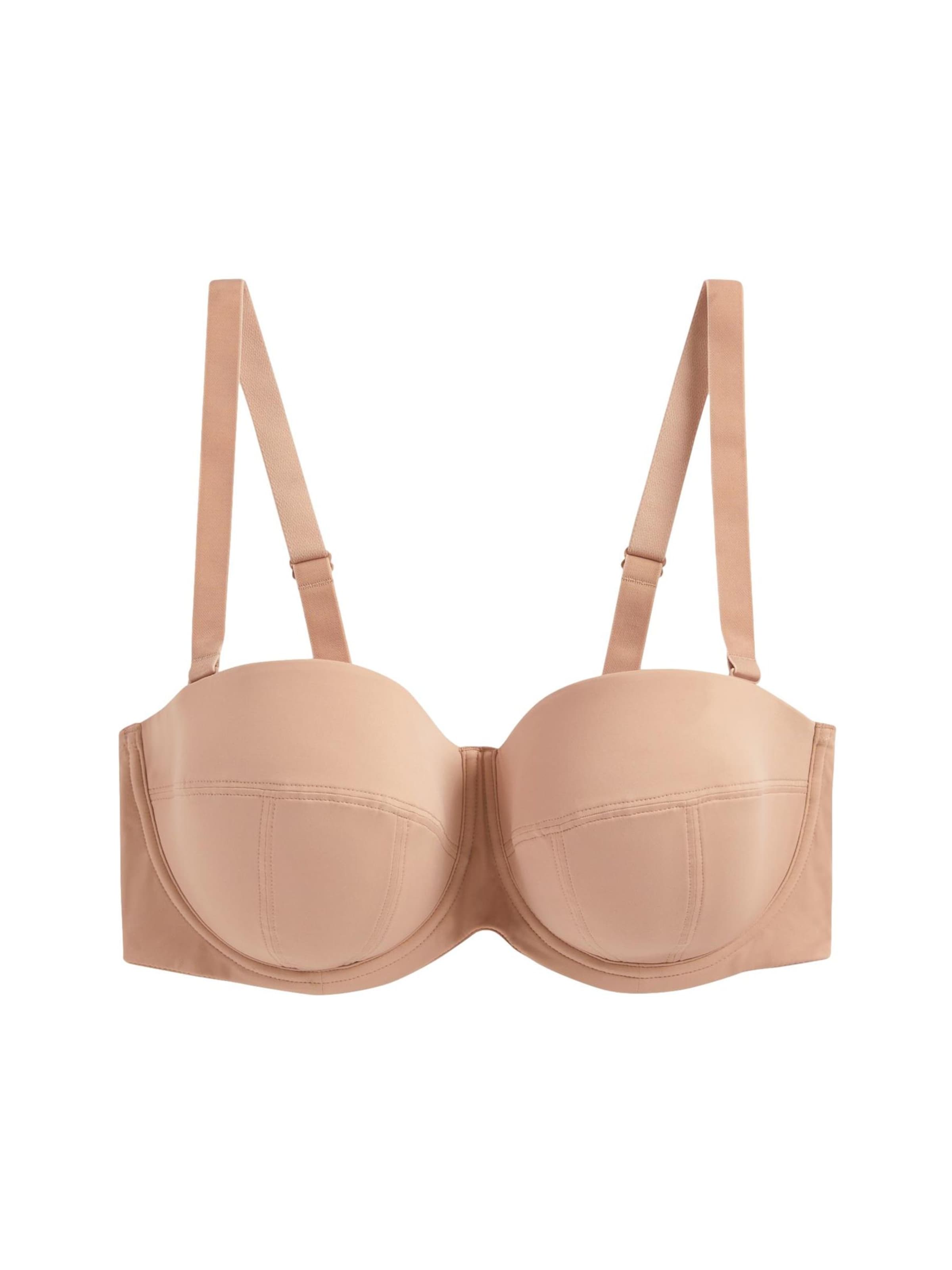 Next Push-up Rinnahoidja, värv beež: eest vaates