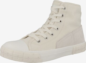 s.Oliver Sneakers hoog in Beige: voorkant