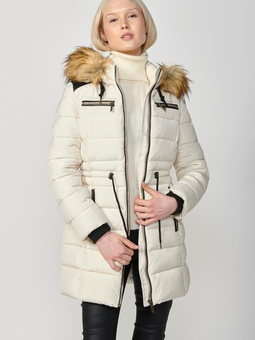 KOROSHI Winterjacke in Weiß