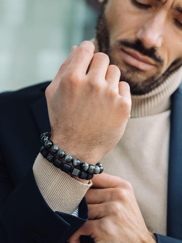 Bracelet 'Single-Bead' GT Collection en gris