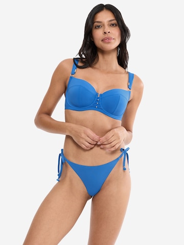 TRIUMPH Brasil-Bikinislip ' Red Label Palina Love by the Sea ' in Blau: Vorderseite