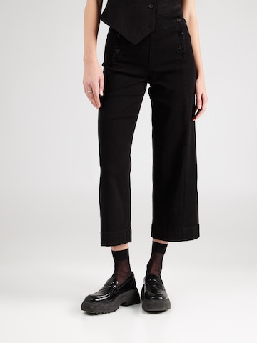 VERO MODA Wide leg Jeans 'KAYLA' in Black: front