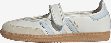 ADIDAS ORIGINALS Балетки с ремешком 'Samba' в Белый: спереди