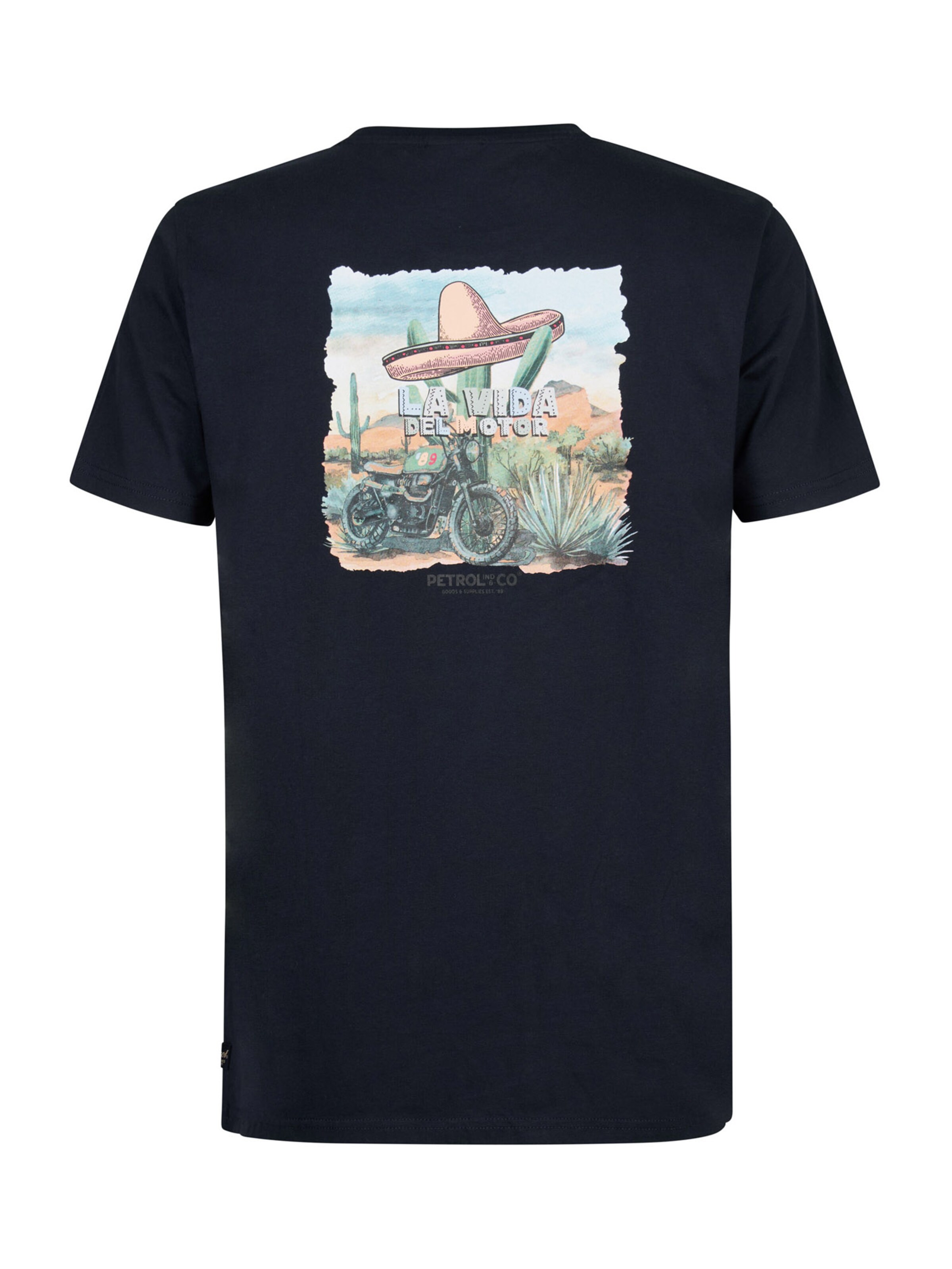 Petrol Industries T-shirt i blå