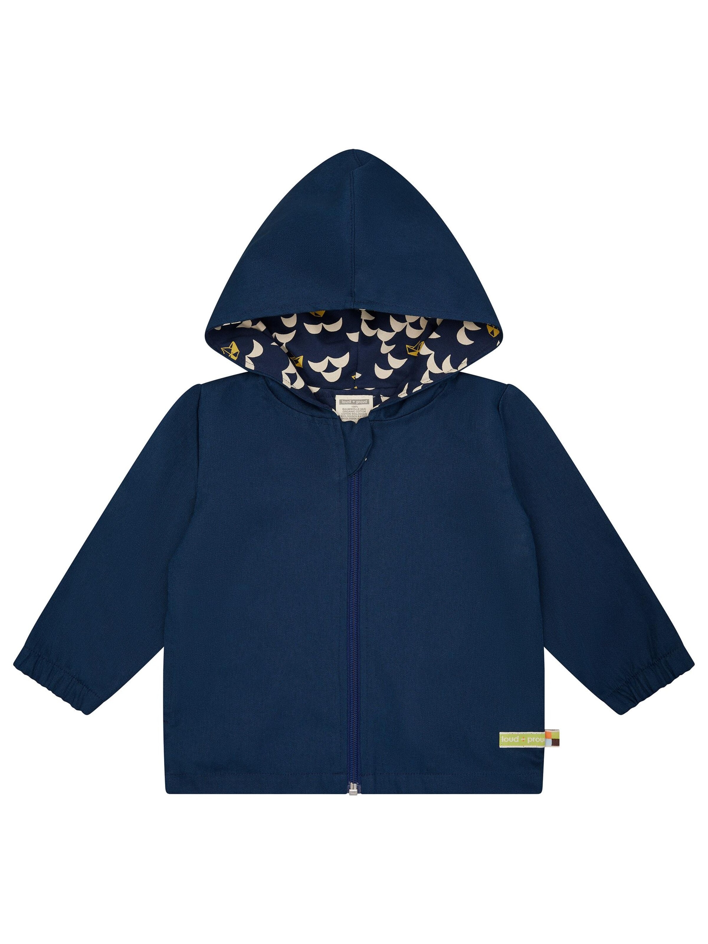 loud + proud Outdoor jacket in Blue: front