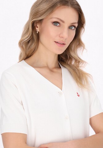 Cardigan DreiMaster Klassik en blanc