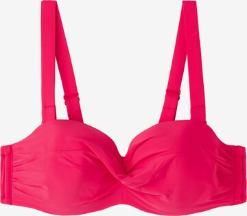 CALZEDONIA Bandeau Bikinitop in Pink: predná strana
