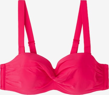 CALZEDONIA Bandeau Bikini Top in Pink: front