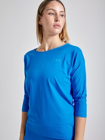SPORTKIND Functioneel shirt '3/4 Loose Fit' in Blauw: voorkant