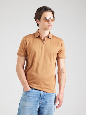 SELECTED HOMME Μπλουζάκι 'SLHFAVE' σε καφέ: μπροστά
